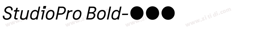 StudioPro Bold字体转换